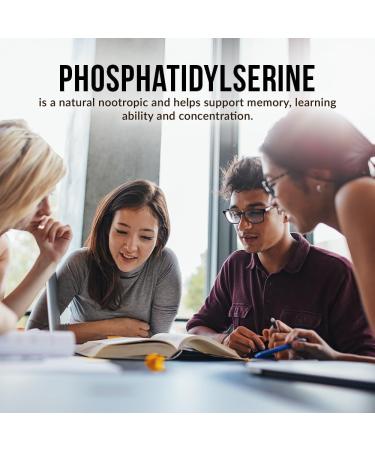 Buy Intelligent Labs Phosphatidylserine 100mg - 90 High Strength Capsules | Soy & Allergen Free | Pure Sunflower Lecithin Supplement - Buy Online on GoSupps.com