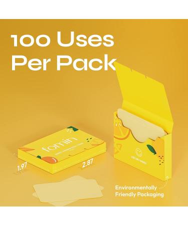 FOMIN Antibacterial Tea Tree Paper Soap Sheets - 200 Sheets - Travel Essentials Pack of 3 - Buy Online on GoSupps.com
