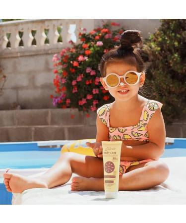 Elifexir Baby Care - Mineral Sunscreen for Children - UVA/UVB/IR-A SPF 50+ - 100% Mineral Filters - 99% Natural Ingredients - Water Resistant - Face and Body - 100 ml - Buy Online on GoSupps.com