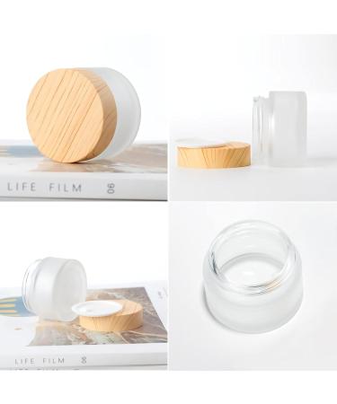 Zeoabsy 8 pcs 5ml Matt Transparent Glass Cream Cans with Lids | Ideal for Cosmetics & Ointments | International Shipping Available - Buy Online on GoSupps.com