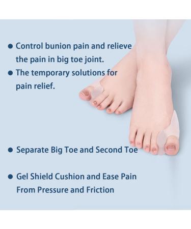 Bunion Cushion Protector Set - 8 Pcs Bunion Corrector Pads with Toe Separator for Men and Women - Gel Shield for Bunion Relief - Buy Online on GoSupps.com