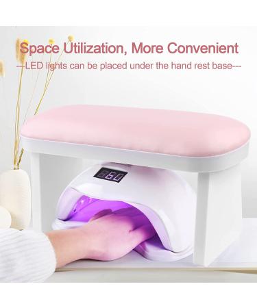 Kalolary Professional Leather Nail Arm Rest for Manicures - Pink - Buy Online on GoSupps.com
