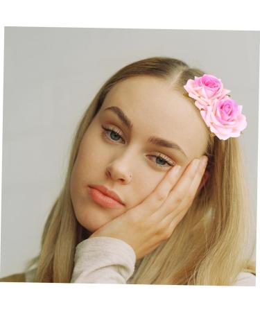 Ipetboom 1pc Red Hair Accessories Hair Comb Pin Hair Accessories Bridal Headpiece Girl Hair Accessory Metal Hair Comb Macrame Garland Bride Pink Roses Wreath - Buy Online on GoSupps.com