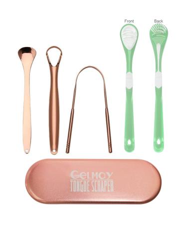 Tongue Scraper for Adults Kids Tongue Cleaner for Oral Care Silicone Tongue Brush Double-Side Oral Scrapers for Reduce Bad Breath (4 Pack)