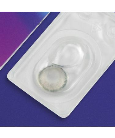 Buy Glamlens Bari Gray Contact Lenses - Natural Gray Color Strong Coverage Silicone Hydrogel 1 Pair (2 Pieces) Dia 14.20 - International Shipping Available - Buy Online on GoSupps.com