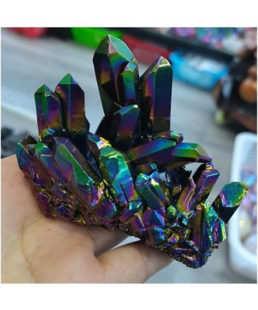 Home Decoration Natural Colorful Crystal Cluster Seven Rainbows Electroplating Crystal Stone Home Craft Decorations Stones ZJGIDTEM (Size : 100-150g) - Buy Online on GoSupps.com