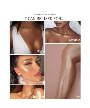 Highlighter Cream 20ml - Liquid Face Glow Illuminator | Shiny Body & Facial Contour Makeup - Buy Online on GoSupps.com