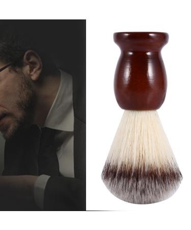 Professional Male Beard Shaving Brush - Wooden Handle with Nylon Hair for Facial Cleansing & Barber Tools | Buy Internationally - Buy Online on GoSupps.com