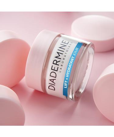 Diadermine - Lift+ Moisturizer - Face Day Cream - Ultra Firming Anti-Wrinkle Treatment - Plant Pro-Collagen and Soy Active - 89% ingredients of natural origin - 50 ml jar - Buy Online on GoSupps.com