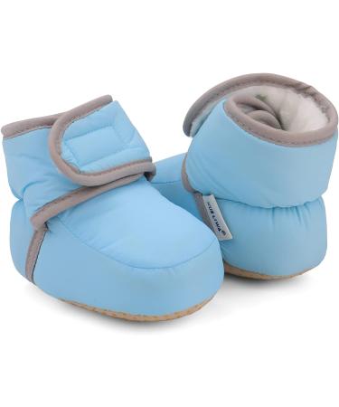 LACOFIA Baby Anti-Slip Winter Slipper Boots - Blue (6-12 Months) - Buy Online on GoSupps.com