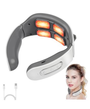 Neck massage device neck massage device with heat electrical neck massage massemite 6 modes 9 intensity levels portable neck massage device for neck for pain relief neck point massage device