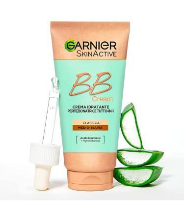 Garnier Skinactive BB Cream Moisturizing face cream Perfectionator Allin1 SPF25 medium and caring shades + age remover multifunctional fluid color 07 sand with BB Cream Medium Care + Concealer Color 07 Sand - Buy Online on GoSupps.com