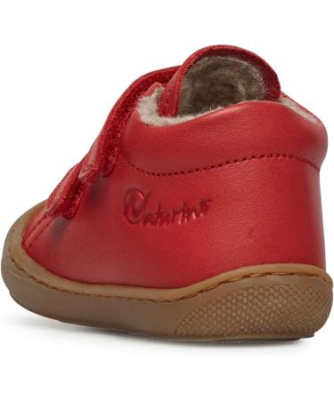 Naturino Cocoon VL Leather First-Steps Shoes - 3 UK Child - Rosso - Buy Online on GoSupps.com