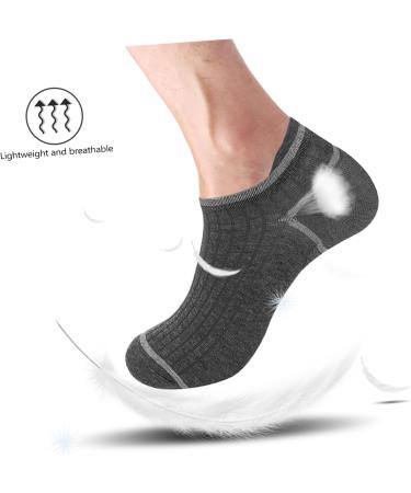 Inner Height Socks - Eel Cushion Insoles for Heels | Height Increase Sock Pads | No Show Warm Pure Cotton Light Grey - Buy Online on GoSupps.com
