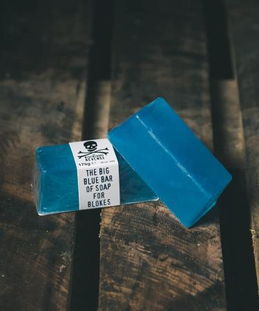 The Bluebeards Revenge Big Blue Men's Moisturising Soap Bar 175g - Gentle on Sensitive Skin - Buy Online on GoSupps.com