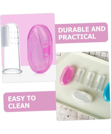 Buy Homsfou 9-Stage Finger Toothbrush for Toddlers | Gentle Baby Massage & Hand Cleaning Brush | Ideal for Newborns & Kids - Buy Online on GoSupps.com