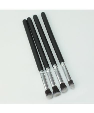 Set of 4 Silver Eye Shadow Brushes - Premium Quality & International Shipping - Buy Online on GoSupps.com