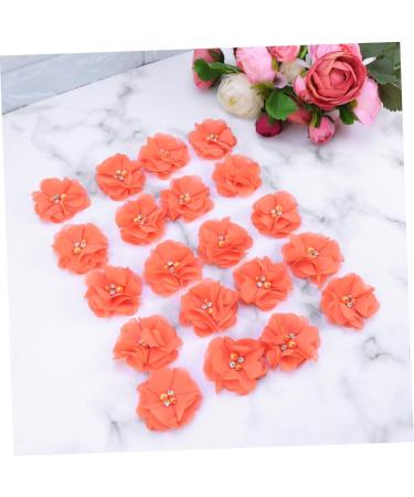 COHEALI 60 pcs Chiffon Cloth Diy Mini Shaped Accessory Hairhoop Flowers Accessoriesorange Girls Pearl As Shownx3pcs Size 1x3pcs - Buy Online on GoSupps.com