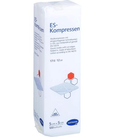 Buy ES-COMPRESSES Non-Sterile 5x5 cm 12-Ply 100 Pcs | International Shipping Available - Buy Online on GoSupps.com