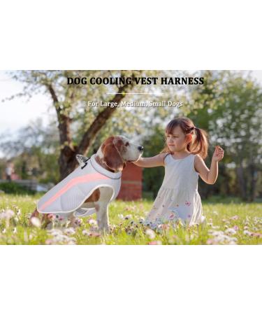Dog Cooling Vest - Breathable Mesh Jacket for Small/Medium/Large Dogs - Adjustable with Reflective Stripes - Perfect for Outdoor Activities & Hiking - XL Pink - Buy Online on GoSupps.com