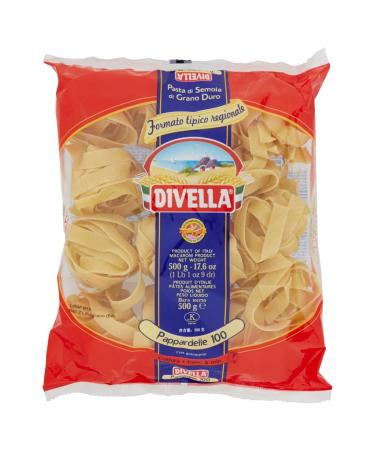 Italian Gourmet E.R. Divella Pappardelle No. 100 Durum Wheat Semolina Pasta 500g + 400g Box