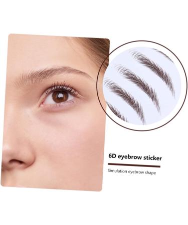 Hemoton 4pcs Eyebrow Stickers Brow Stickers Eyes Transfer Stickers Water Transfer Paper with Soy Ink Modify - Buy Online on GoSupps.com