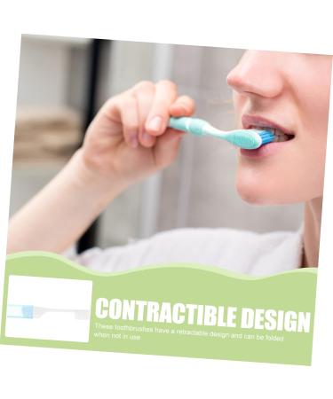 Buy Healeeved Portable Travel Toothbrush - Foldable & Collapsible Manual Toothbrush with Tongue Cleaner | 10-Pack Mini Soft Brush Accessories for International Shipping - Buy Online on GoSupps.com