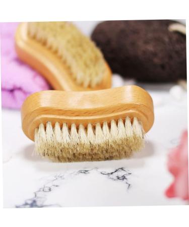 Wooden Nail Brushes Cleaning Bristle Nail Brushes Manicure Pedicure Nail Scrubber for Fingernail Toenail - Buy Online on GoSupps.com