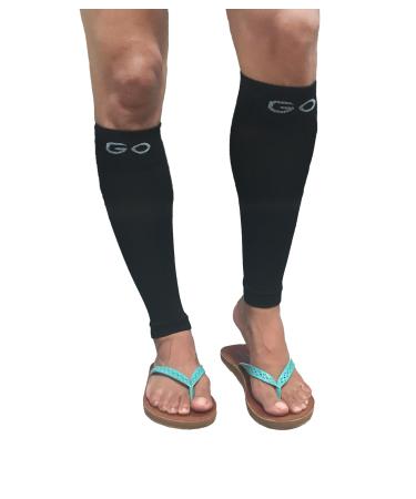 Calf Compression Sleeves 20-30 mmHG Pressure Leg Sleeves Made in the USA (Medium)