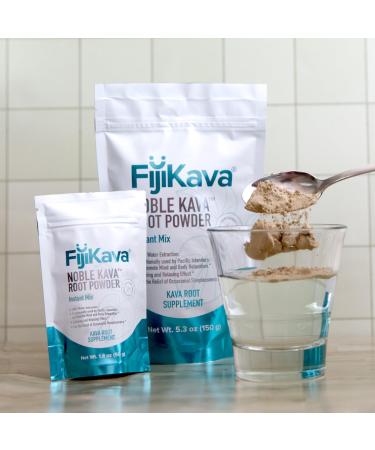 FijiKava Instant Kava Kava Powder 250g Premium Kava Root Powder with High Kavalactone Content Natural Relaxation Aid for Calmness Stress Relief and Sleep Support Easy-to-Mix - Buy Online on GoSupps.com