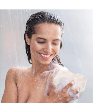 Frcolor Soft Bathing Sponge - Gentle Natural Fiber Peeling Shower Sponge for All Ages (4 Random Colors) - Buy Online on GoSupps.com