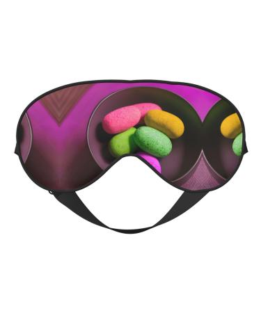 Yoga Meditation Print Double-Sided Eye Mask Soft and Light Blocking for Enhancing Sleep Quality