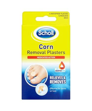 Scholl Medicated Corn Removal Kit 4 Plasters and 4 Medicated Discs Other One Size