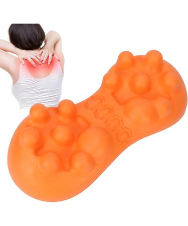 Foojo Acupressure Neck Relief Cushion - Professional Cervical Massage & Traction Device for Neck & Shoulder Pain Relief - Orange - Buy Online on GoSupps.com