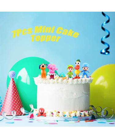 Pocoy0 Toys Set 7 PCS Cake Topper Mini Action Figures - Cartoon Characters Playset for Kids - Party Supplies Decorations - Buy Online on GoSupps.com