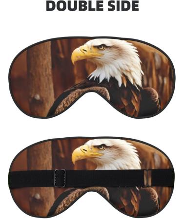 Flying Eagle Print Soft Sleep Eye Mask - Comfortable Eyeshade for Travel & Napping | Ideal for Men & Women - Buy Online on GoSupps.com