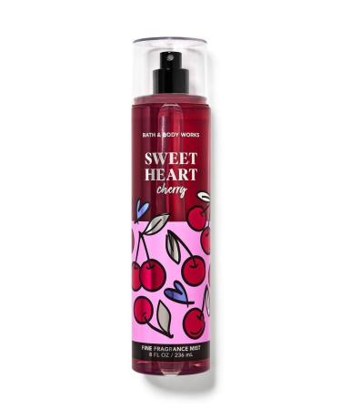 Bath and Body Sweet Heart Cherry Fine Fragrance Body Spray Mist 8 Fl Oz