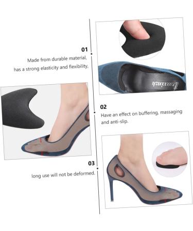 NOLITOY Toe Infilled Pad - 18 Pairs High Heel Shoe Pads for Women | Comfortable Heel & Toe Padding for Boots & High Heels - Adjustable Black Knitted Cloth - Buy Online on GoSupps.com
