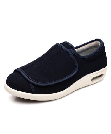 MisFun Diabetic Shoes for Men Fleece Diabetic Shoes for Women Outdoo Medical Shoes for Swollen Feet Swollen Feet Shoes Air Cushion Bottomrecovery Shoes 12 Fiber Cloth Blue