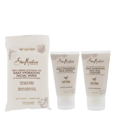 SheaMoisture Virgin Coconut Oil Glowing Hydration Skincare Kit - 1.5 Oz