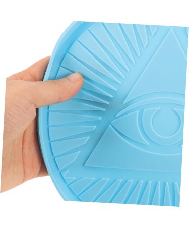 Lurrose Illuminati Mold Diy Crafts Silicone Mold Triangle Eyes Casting Molds Round Pattern Board - Buy Online on GoSupps.com
