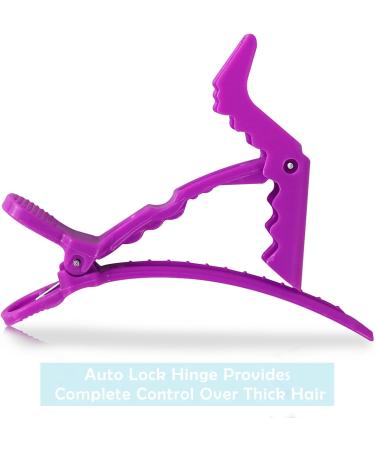 10x Crocodile Hair Clips Barrette Professional Styling Hair Clips Sectioning Clamp for Thick Hair with Nonslip Grip and Wide Teeth for Salon Home Use Women and Girls (5 Colors) - Buy Online on GoSupps.com