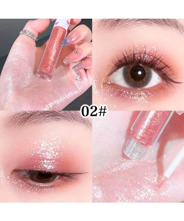 3 Pcs Liquid Glitter Eyeshadow & Eyeliner Set - White Pink Gold | Long Lasting, Quick Drying, Vegan & Cruelty-Free - Buy Online on GoSupps.com