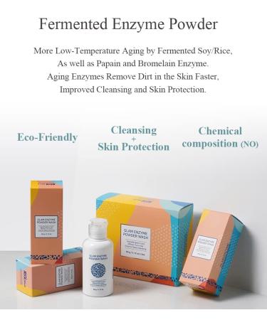 MESAblue Glam Enzyme Powder Wash 60g/2.12 oz - Exfoliating Pore Cleanser - Buy Online on GoSupps.com