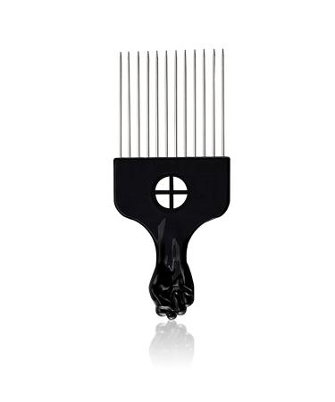 Metal Afro Comb Professional Smooth Hair Pick Comb Wide Tooth Hair Pick Comb Afro Pick for Curly Hair Hairdressing Styling Tool Pack of 1 - Buy Online on GoSupps.com