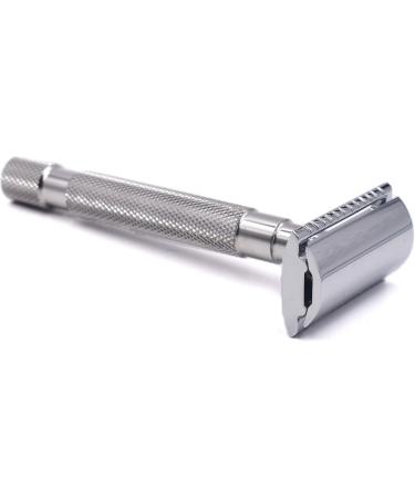 Parker 64S Stainless Steel Handle Double Edge Safety Razor | 5 Premium Blades | International Shipping Available - Buy Online on GoSupps.com