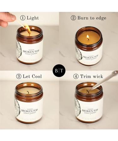 Broken Top Sea Salt Surf Candle | 9 oz Vegan Soy Candle | Wood Creme & Jasmine | 50-Hour Burn Time | Natural Cotton Wick | Eco-Friendly & Paraben-Free - Buy Online on GoSupps.com