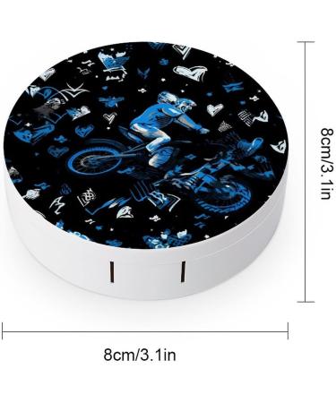 Buy Portable Motorcycle Contact Lens Travel Kit - Cute Contact Box with Mirror for Outdoor Use - Buy Online on GoSupps.com