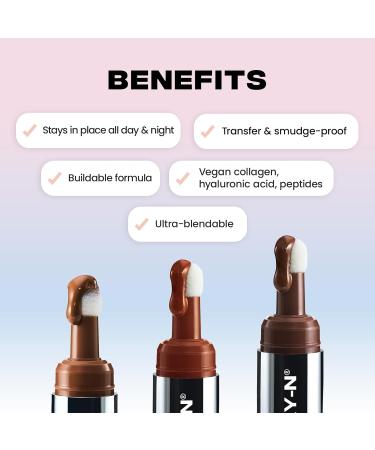 Sacheu Liquide Contour Stay-N Cr me Longue Tenue Maquillage Contour Formule L g re & Modulable V gan et Sans Cruaut Giving Iconic - Buy Online on GoSupps.com