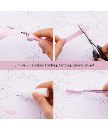 Uniquilling Paper Quilling Kit for Adults - DIY Flower & Hummingbird Design - Beginner Quilling Tools Included - 16x20in Filigree Painting Set - Buy Online on GoSupps.com